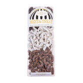 lg chocolate covered pretzel bits with sprinkles sealed with lid